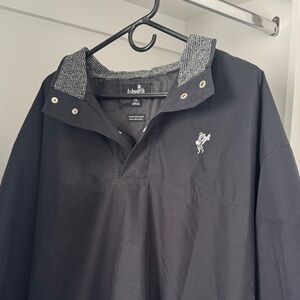 Ashworth Black Jacket with Textured Gray Collar